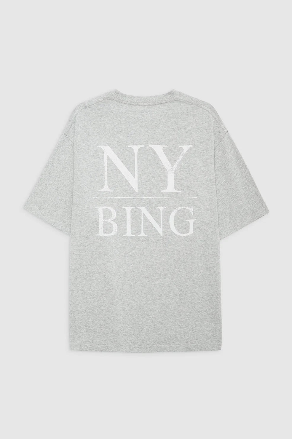 CAMISETA Anine Bing AW24 Myers tee serif NY washed heather grey