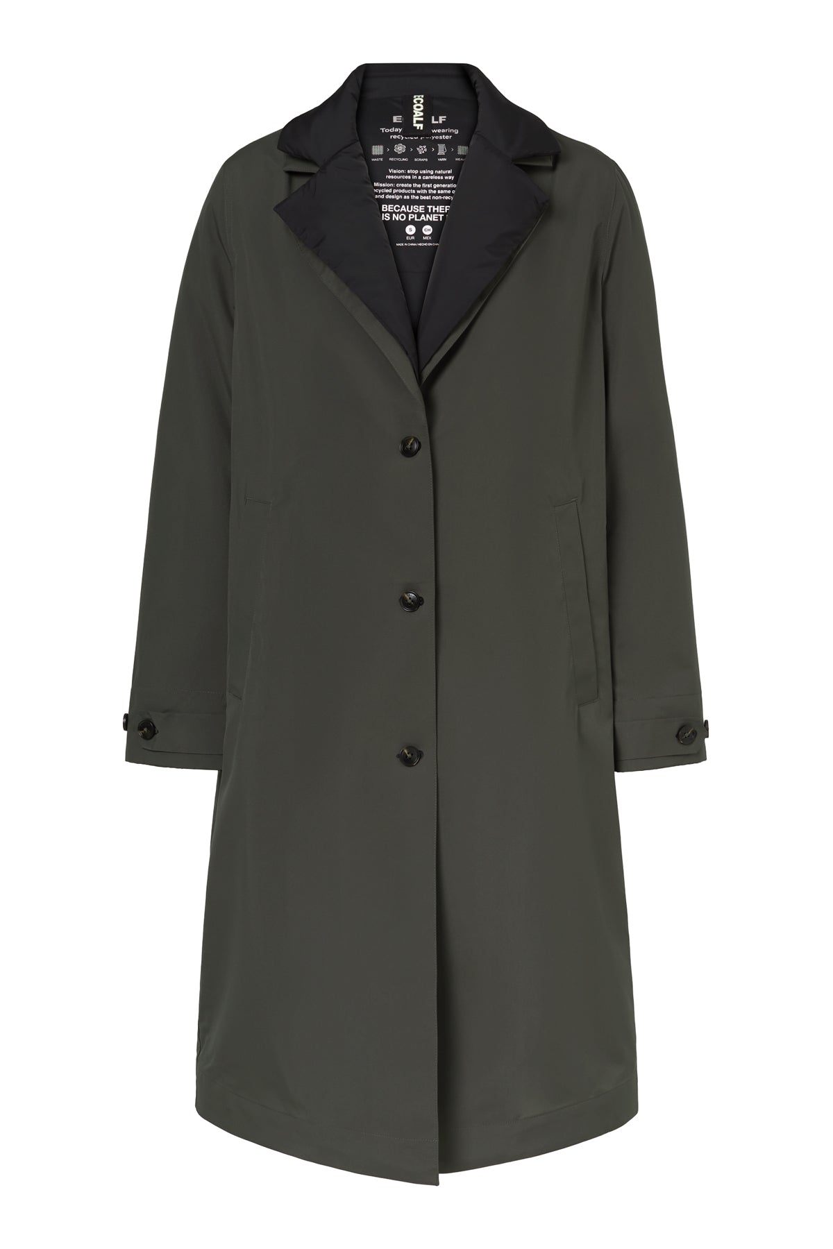 ABRIGO, CHAQUETA Ecoalf AW25 Albert verde