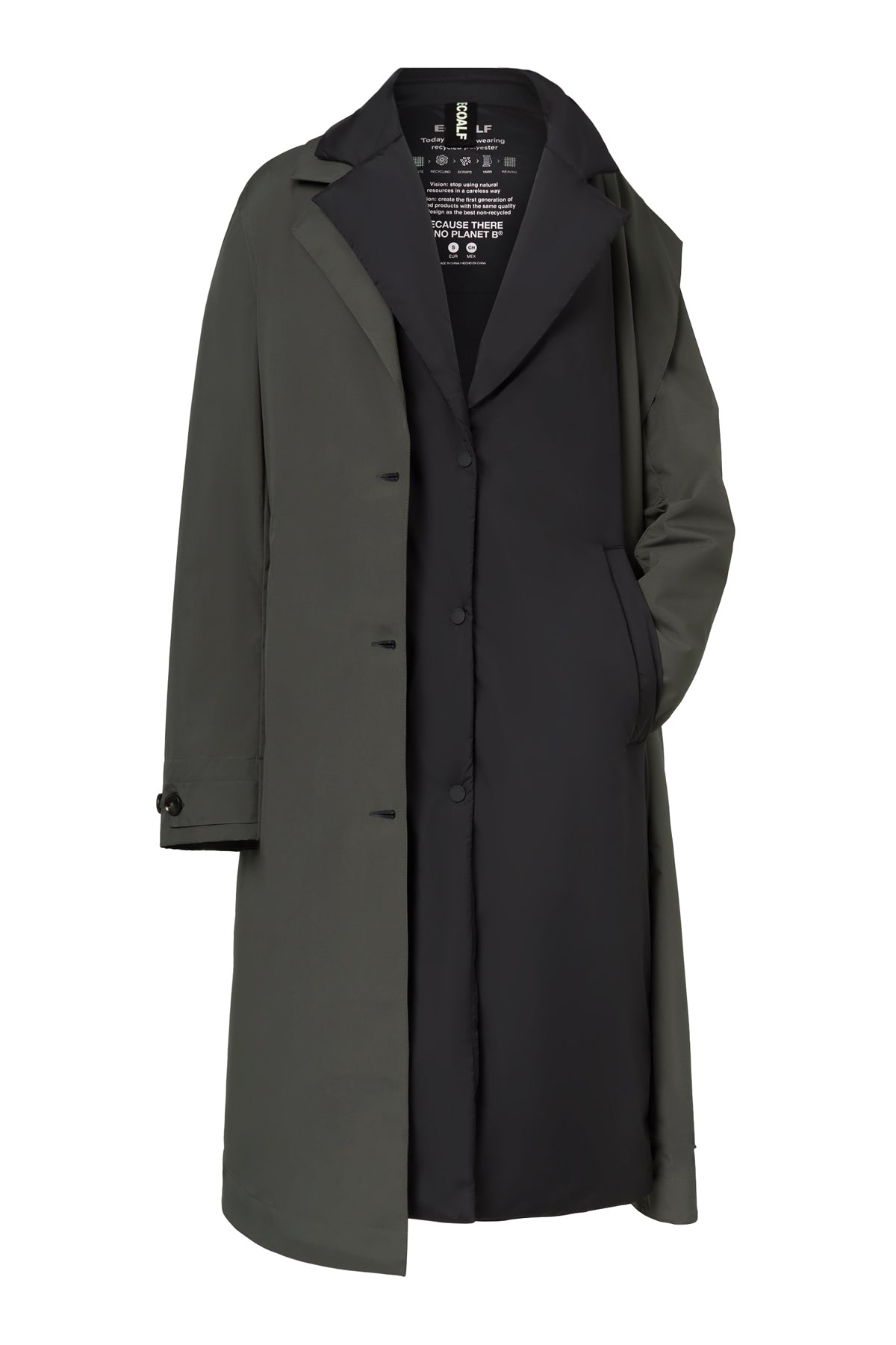 ABRIGO, CHAQUETA Ecoalf AW25 Albert verde