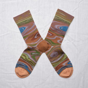 CALCETINES Bonne Maison caramel camouflage
