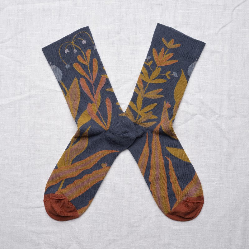 CALCETINES Bonne Maison denim plant