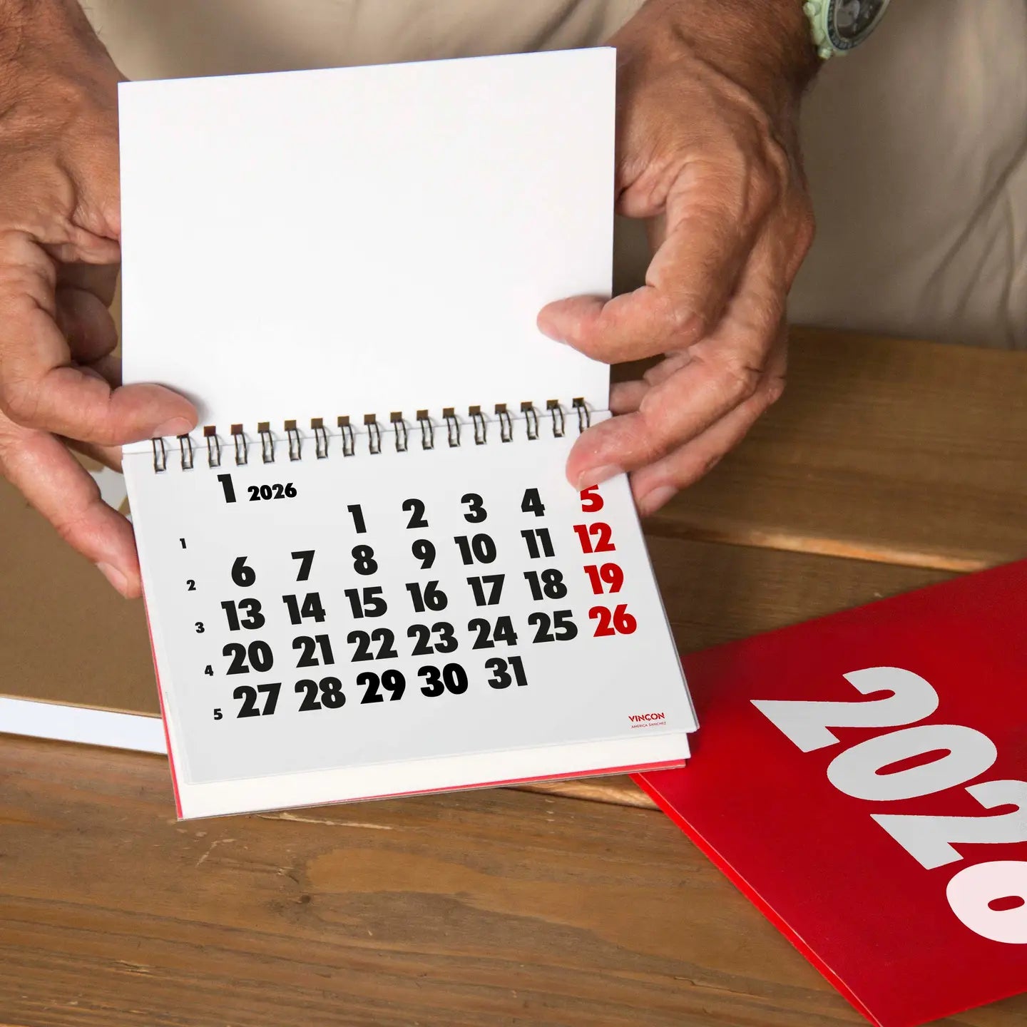 CALENDARIO Vinçon desk calendar 2026