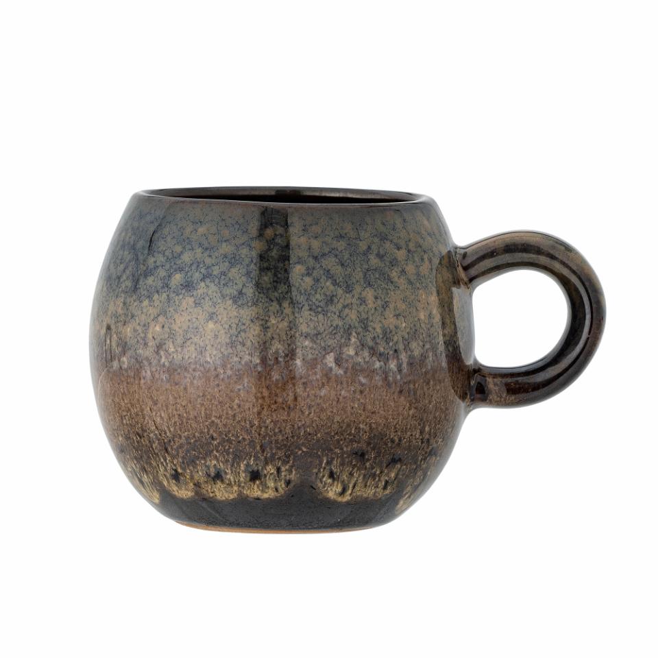 TAZA Bloomingville Paula cup brown stoneware