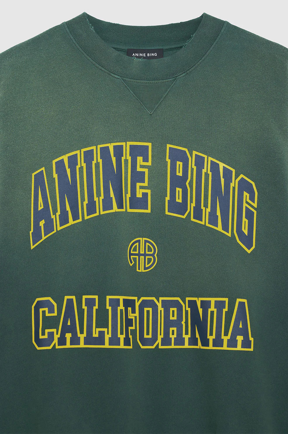 SUDADERA ANINE Bing AW23 Jaci California washed green