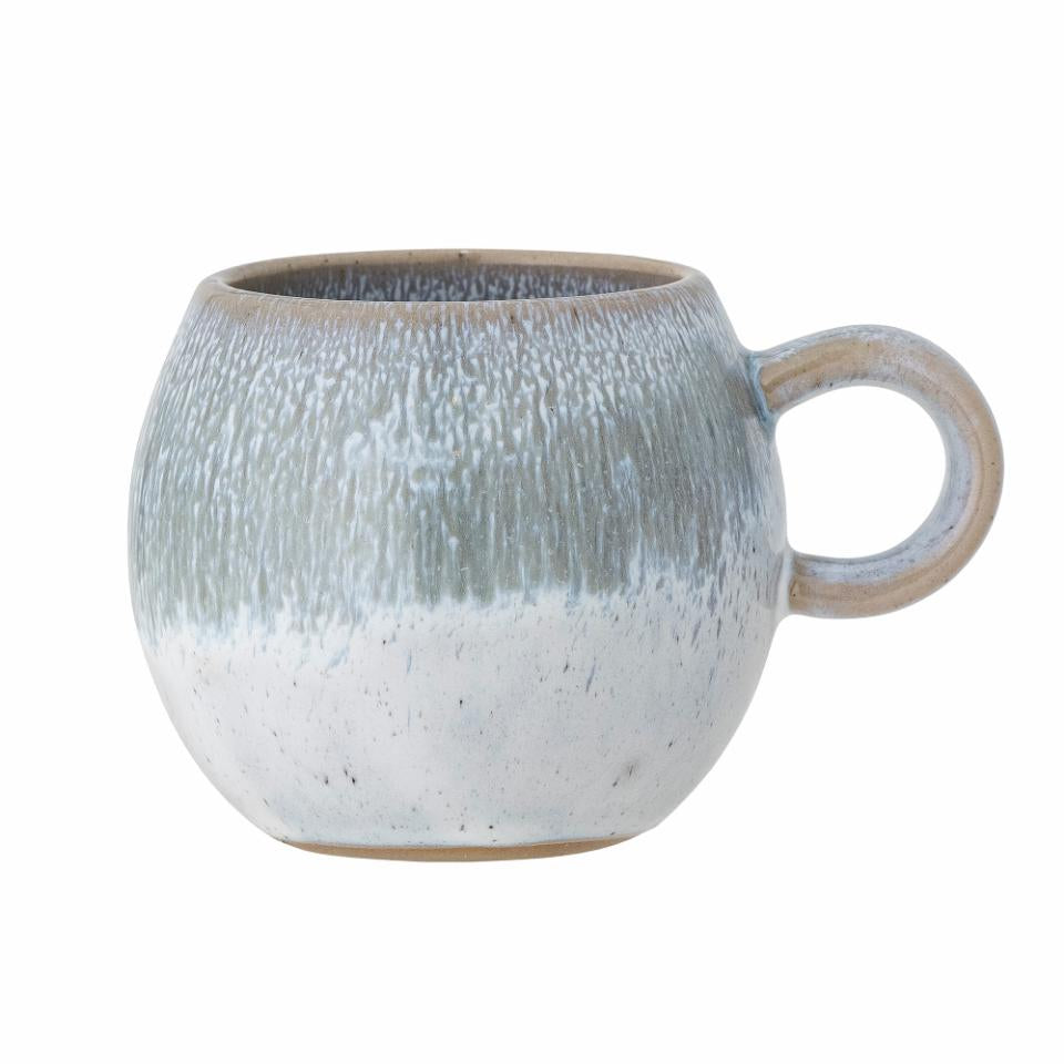 TAZA Bloomingville Paula cup blue ice stoneware